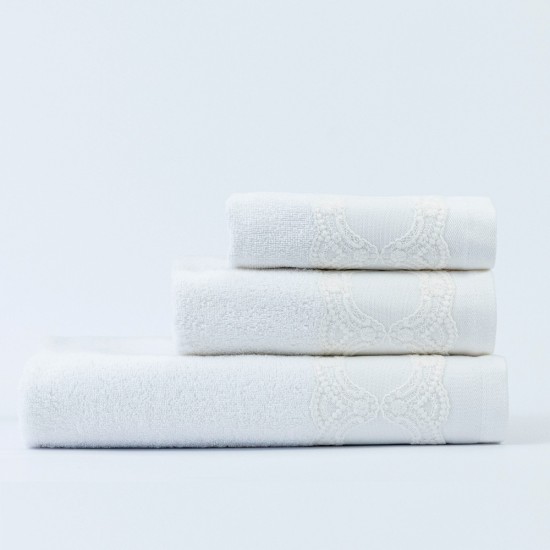 Πετσέτες Σετ 2ΤΜΧ Δάφνη - Εκρού - Διάσταση: 50 x 90 / 30 x 50 cm