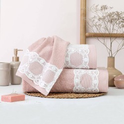 Πετσέτες Σετ 3ΤΜΧ Δάφνη - Εκρού - Διάσταση: 70 x 140 / 50 x 90 / 30 x 50 cm