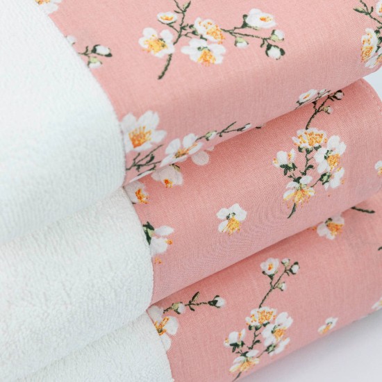 Πετσέτες Σετ 3ΤΜΧ Jasmine - Πετρόλ - Διάσταση: 70 x 140 / 50 x 90 / 30 x 50 cm