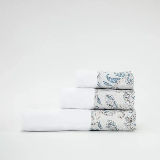 Πετσέτες Σετ 3ΤΜΧ Lorenzo - Πετρόλ - Διάσταση: 70 x 140 / 50 x 90 / 30 x 50 cm