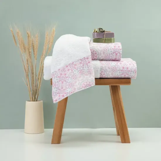 Πετσέτες Σετ 3ΤΜΧ Μάνταλα - Λιλά - Διάσταση: 70 x 140 / 50 x 90 / 30 x 50 cm