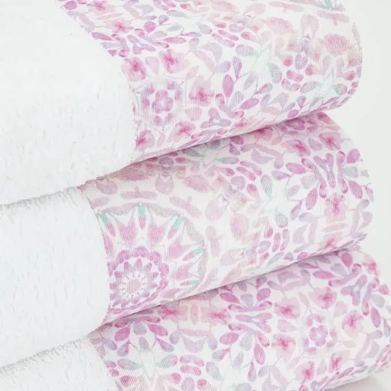 Πετσέτες Σετ 3ΤΜΧ Μάνταλα - Λιλά - Διάσταση: 70 x 140 / 50 x 90 / 30 x 50 cm