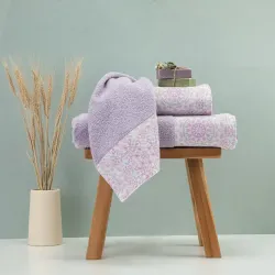 Πετσέτες Σετ 3ΤΜΧ Μάνταλα - Λευκό - Διάσταση: 70 x 140 / 50 x 90 / 30 x 50 cm