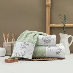 Πετσέτες Σετ 3ΤΜΧ Rosine - Λευκό - Διάσταση: 70 x 140 / 50 x 90 / 30 x 50 cm