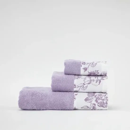 Πετσέτες Σετ 3ΤΜΧ Rosine - Πούδρα - Διάσταση: 70 x 140 / 50 x 90 / 30 x 50 cm