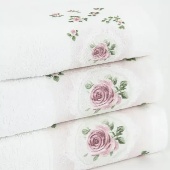 Πετσέτες Σετ 2ΤΜΧ Wildrose - Εκρού - Διάσταση: 50 x 90 / 30 x 50 cm