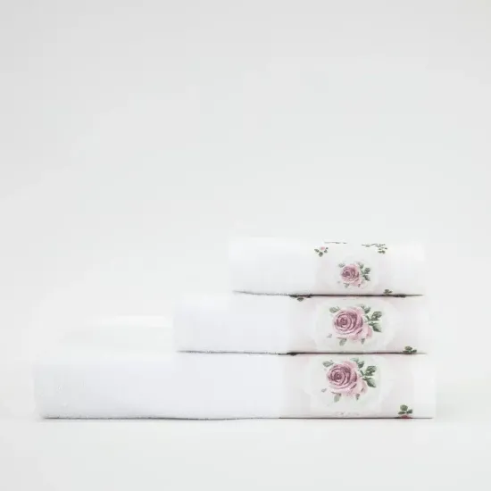 Πετσέτες Σετ 2ΤΜΧ Wildrose - Εκρού - Διάσταση: 50 x 90 / 30 x 50 cm
