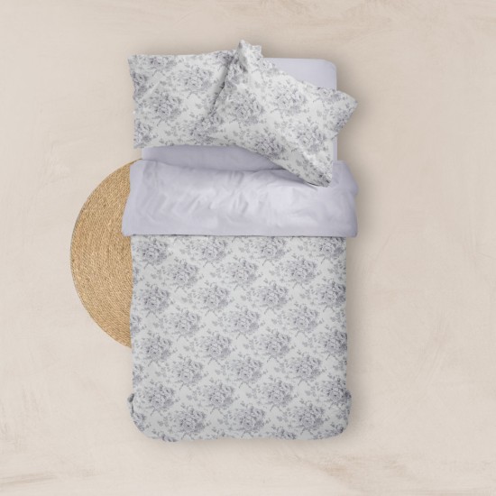 Σεντόνια Εμπριμέ Σετ Beatrice Λιλά Υπέρδιπλα - Λιλά - Διάσταση: (2) 240 x 260 cm + (2) 50 x 70 cm