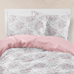 Σεντόνια Εμπριμέ Σετ Beatrice Ροζέ Υπέρδιπλα - Ροζέ - Διάσταση: (2) 240 x 260 cm + (2) 50 x 70 cm