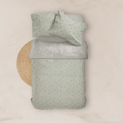 Σεντόνια Εμπριμέ Σετ Campanula Λαδί Υπέρδιπλα - Λαδί - Διάσταση: (2) 240 x 260 cm + (2) 50 x 70 cm