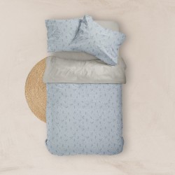 Σεντόνια Εμπριμέ Σετ Campanula Σιέλ Υπέρδιπλα - Σιέλ - Διάσταση: (2) 240 x 260 cm + (2) 50 x 70 cm