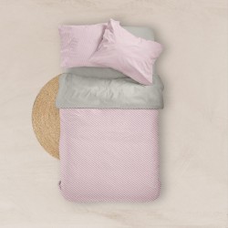 Σεντόνι Mix & Match Diagonal Μονό - Ροζέ - Διάσταση: 160 x 240 cm