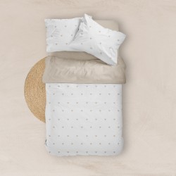 Σεντόνι Mix & Match Hearts Μονό - Μπεζ - Διάσταση: 160 x 240 cm