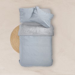 Σεντόνια Εμπριμέ Σετ Pois Σιέλ Υπέρδιπλα - Σιέλ - Διάσταση: 220 x 240 cm + 240 x 260 cm + (2) 50 x 70 cm