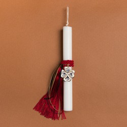 Beauty Home ΛΑΜΠΑΔΑ 33cm ΚΟΚΚΙΝΗ ΦΟΥΝΤΑ ΚΑΙ ΤΕΤΡΑΦΥΛΛΟ ΣΜΑΛΤΟ ΣΕ ΣΥΣΚΕΥΑΣΙΑ ΔΩΡΟΥ