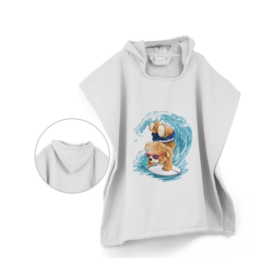 Παιδικό Πόντσο Θαλάσσης Like a Pro - Γκρι - Διάσταση: 60 x 60 cm