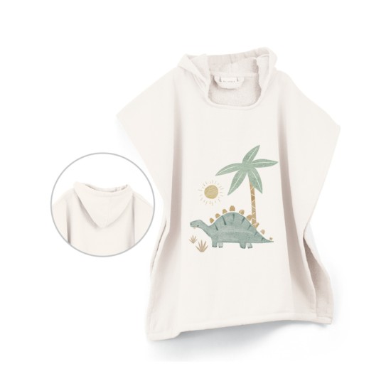 Παιδικό Πόντσο Θαλάσσης Stompy - Εκρού - Διάσταση: 60 x 60 cm