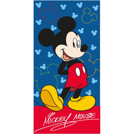 Πετσέτα Θαλάσσης Microfiber Mickey Mouse - Μπλε - Διάσταση: 70 x 140 cm