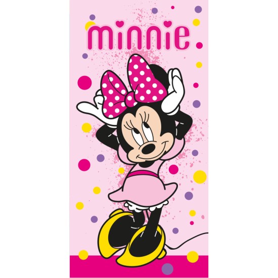 Πετσέτα Θαλάσσης Microfiber Minnie Mouse - Ροζ - Διάσταση: 70 x 140 cm