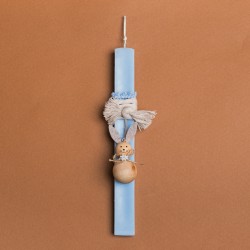 Beauty Home ΛΑΜΠΑΔΑ ΣΙΕΛ 33cm ΞΥΛΙΝΟΣ ΛΑΓΟΣ ΜΠΑΛΑ ΣΕ ΣΥΣΚΕΥΑΣΙΑ ΔΩΡΟΥ