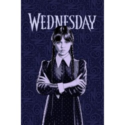 Κουβέρτα Fleece Wednesday - Μωβ - Διάσταση: 100 x 150 cm