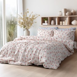 Beauty Home Σετ σεντόνια υπέρδιπλα με λάστιχο Art 12218 Chloe 100% Βαμβακοσατέν 300tc 170x200+30 Μπεζ
