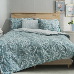 Παπλωματοθήκη διπλή 200x240εκ. Salonica Sahara (τιρκουάζ)