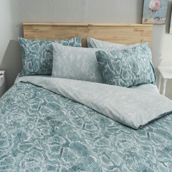 Σετ υπέρδιπλό 240x260εκ. Salonica Sahara (τιρκουάζ)