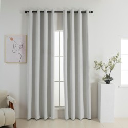 Beauty Home Κουρτίνα Full Blackout σκίασης με 8 κρίκους Elite Art 8392 Ice-No1 140x270 Πάγου