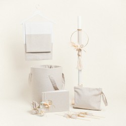 Beauty Home ΣΕΤ ΒΑΠΤΙΣΗΣ ΜΠΕΖ ΧΡΥΣΟ  LUREX