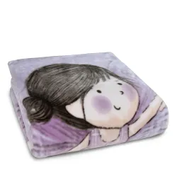 Κουβέρτα Fantasia Μονή - Λιλά - Διάσταση: 150 x 220 cm