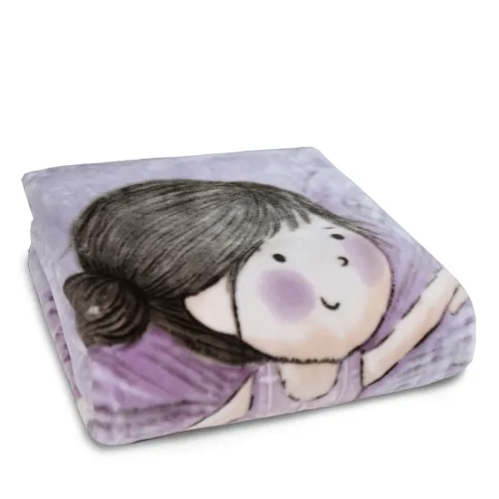 Κουβέρτα Fantasia Μονή - Λιλά - Διάσταση: 150 x 220 cm