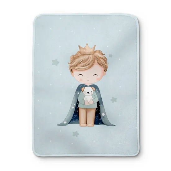 Κουβέρτα Little King Μονή - Πετρόλ - Διάσταση: 150 x 220 cm