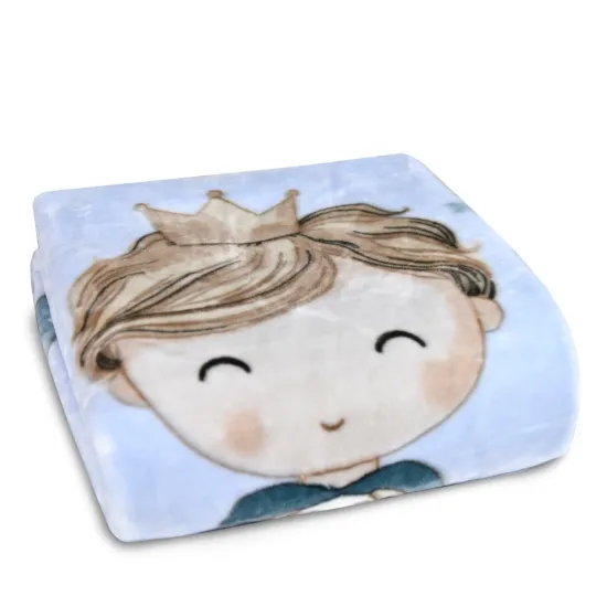 Κουβέρτα Little King Μονή - Πετρόλ - Διάσταση: 150 x 220 cm