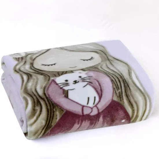 Κουβέρτα Little Queen Μονή - Ροζ - Διάσταση: 150 x 220 cm