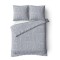Σετ υπέρδιπλο 220x260εκ. Cotton stories Minimal (γκρι)