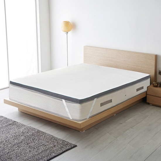 Beauty Home Ανώστρωμα Gel Memory Foam Relief Plus Art 4700 180x200 Λευκό