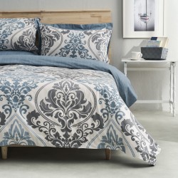 Σετ υπέρδιπλο 240x260εκ. Salonica Βικτωριανό (μπλε)