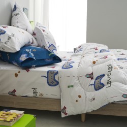 Σετ μονό 160x260εκ. Salonica Mindcraft (λευκό)