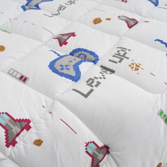 Σεντόνι μονό 160x260εκ. Salonica Mindcraft (λευκό)