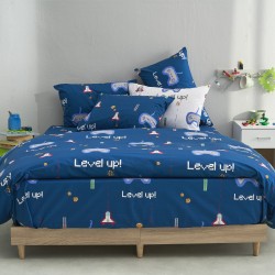 Παπλωματοθήκη μονή 160x240εκ. Salonica Mindcraft (μπλε)