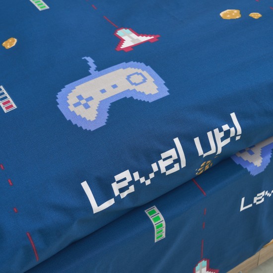 Παπλωματοθήκη μονή 160x240εκ. Salonica Mindcraft (μπλε)