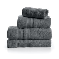 Σετ πετσέτες 3τμχ Γκρι Σκούρο 650gsm