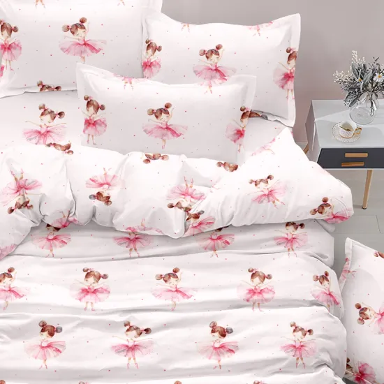 Κουβερλί Σετ Balletto Μονό - Ροζ - Διάσταση: 160 x 220 cm + 50 x 70 cm