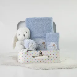 Πετσέτες Σετ 2ΤΜΧ Goodnight Σιέλ - Σιέλ - Διάσταση: 70 x 120 / 30 x 50 cm