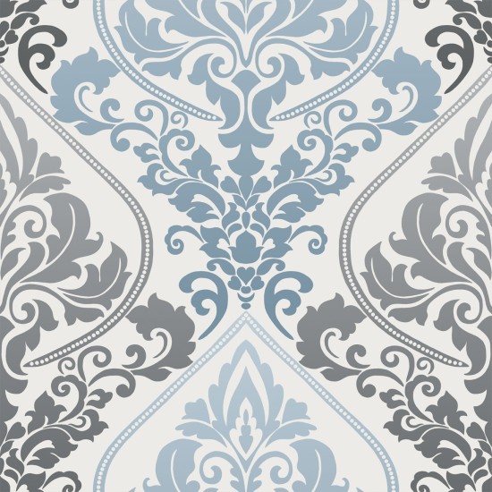 Μαξιλαροθήκες Salonica Βικτωριανό (μπλε) σχέδιο πανωσέντονο