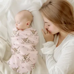 Σεντόνια Λίκνου Σετ Bambi - Ροζέ - Διάσταση: (2) 70 x 120 cm