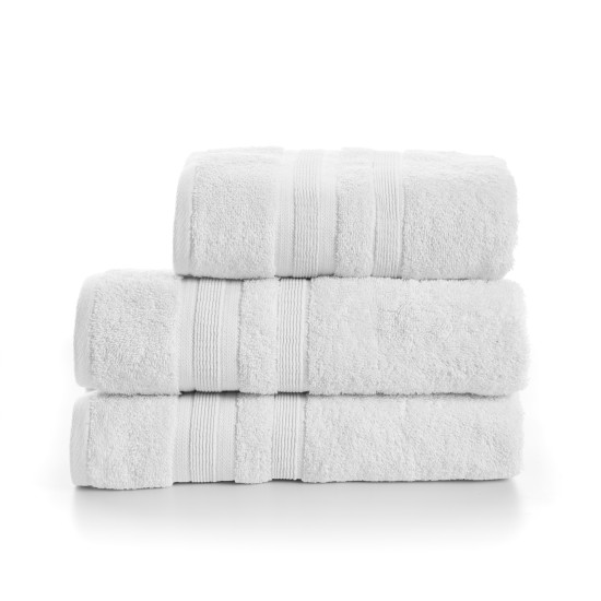 Σετ πετσέτες 3τμχ Λευκή 650gsm