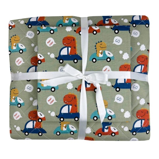 Σετ Παιδικό Κουβερλί με Σεντόνι και Μαξιλαροθήκες Dino Formula