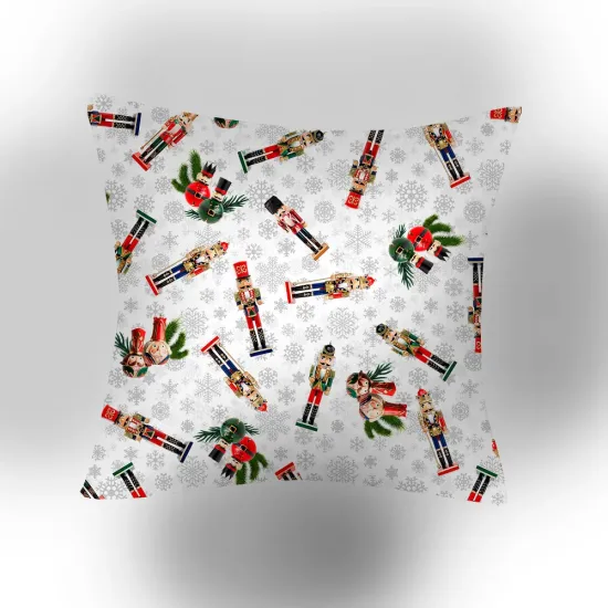Μαξιλάρι Διακοσμητικό Χριστουγεννιάτικο Nutcracker - Εκρού - Διάσταση: 45 x 45 cm
